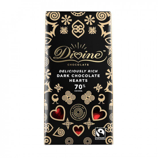Divine chocolate fair trade 70% dark chocolate...