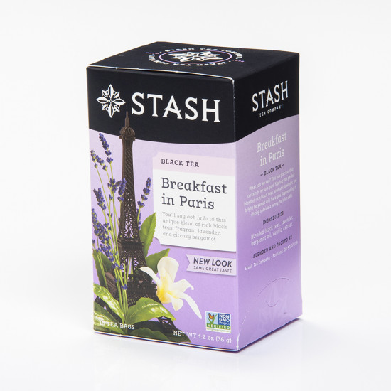 Back tea stash breakfast in Paris organic