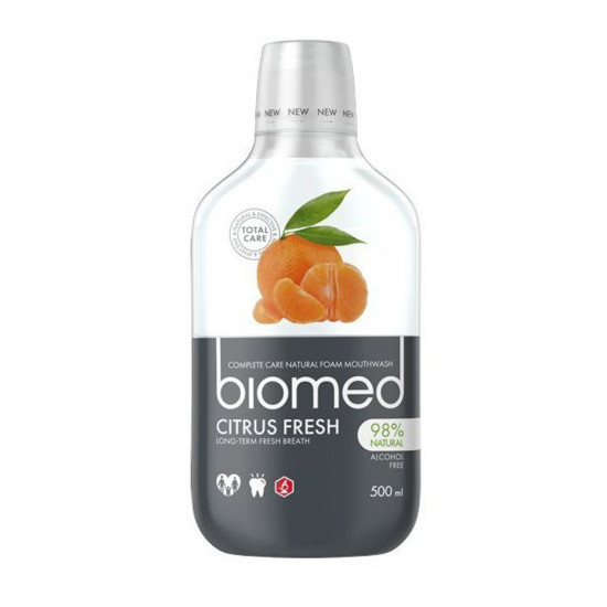 Biomed citrus fresh mouthwash 12 x 500ml